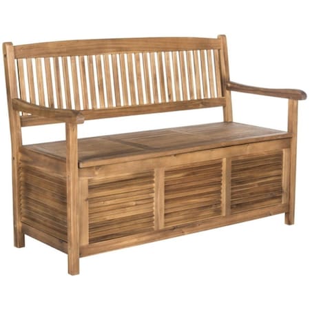 Safavieh Brisbane Bench- Teak Brown - 35.2 x 24 x 50 in. PAT7017B